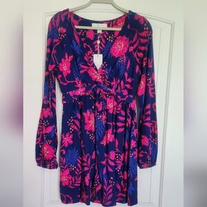 Lilly Pulitzer Pink and Blue Floral Romper